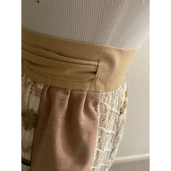 Vtg Patchwork Eyelet Lace Maxi Skirt Lined Boho Gypsy Hippie Cottagecore Renee M - Picture 7 of 16